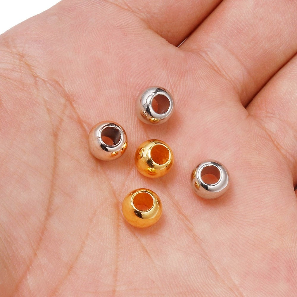 50–100 Stück CCB-Perlen mit großem Loch
