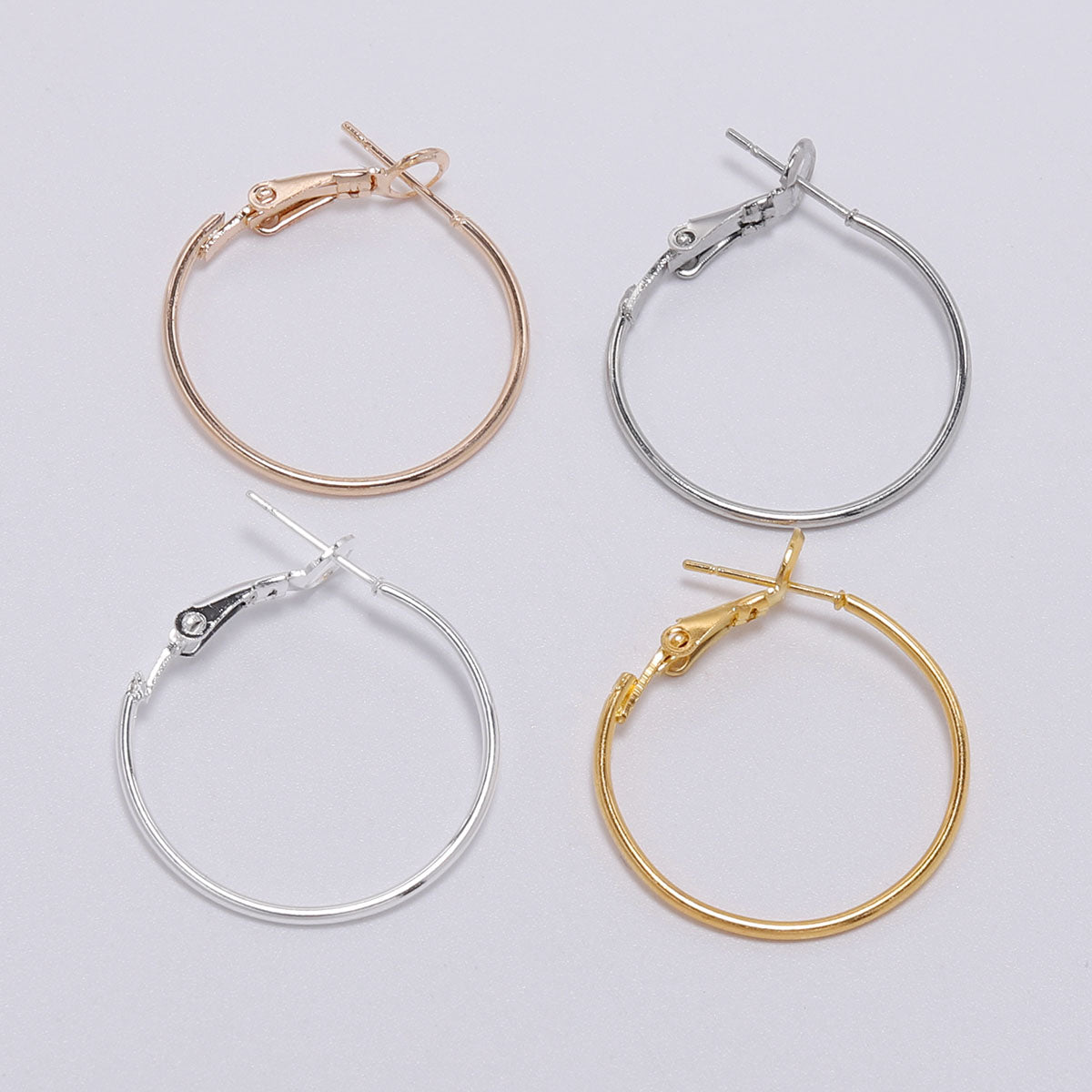 20-50mm Gold Circle Hoop Earrings