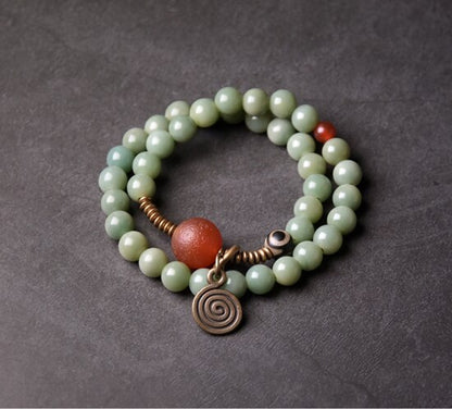 Three Colors Natural Bodhi Seed Bracelet