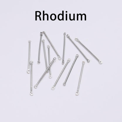 15-40mm Double Cylinder Bar Earrings, 50pcs