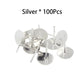 Blank Stud Earring Bases, Fit 4-10mm, 100pcs