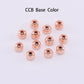 Round CCB Spacer Bead Seed, 30-100pcs