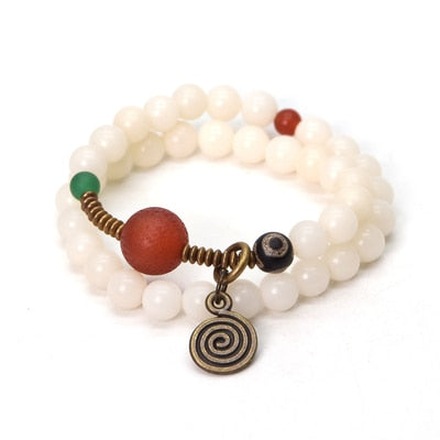 Three Colors Natural Bodhi Seed Bracelet