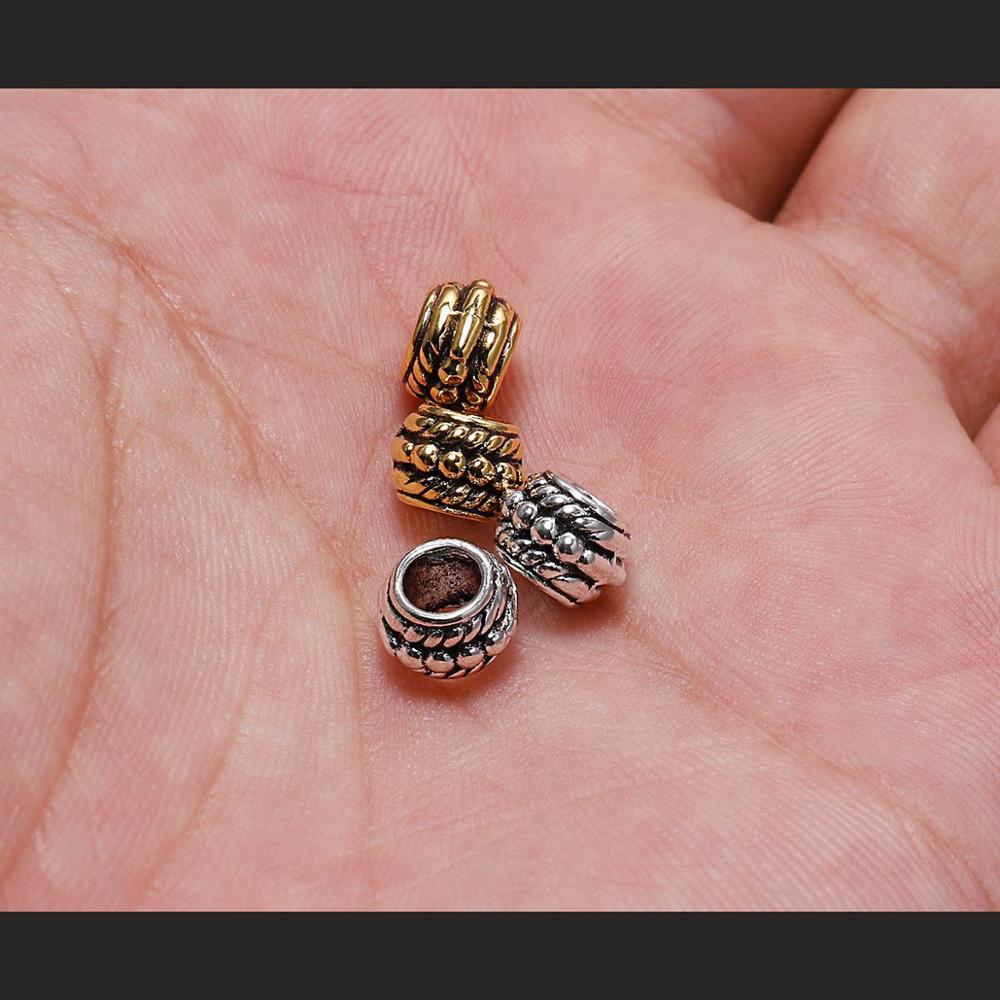 8 mm antike Spacer-Perlen, 30 Stück