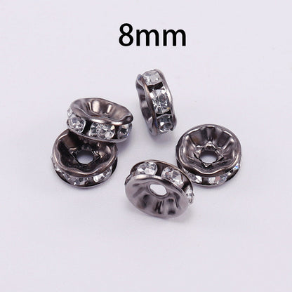 Rhinestone Rondelles Crystal Bead, 50pcs