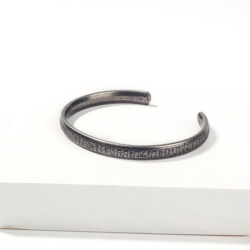 Stainless Steel Couple Vintage Cuff Bracelet