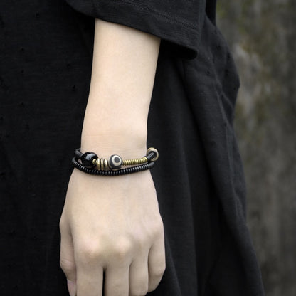 Black Onyx, Anti-evil Eye Ebony Beads Bracelet