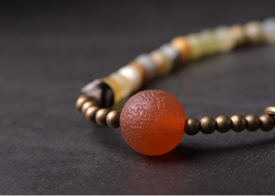 Bracelet de perles de pierre de jaspe amazonite