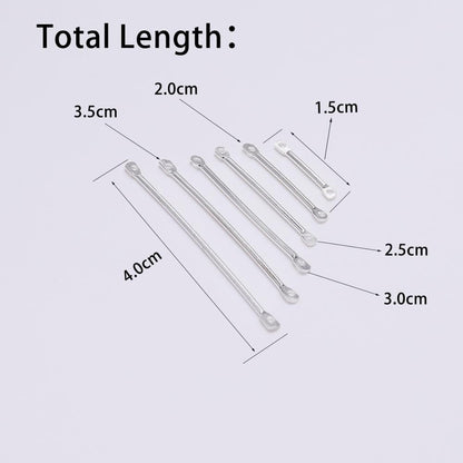 15-40mm Double Cylinder Bar Earrings, 50pcs