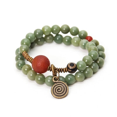 Three Colors Natural Bodhi Seed Bracelet