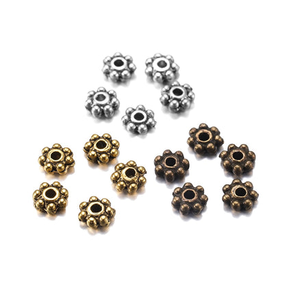 Antique Flat Round Spacer Beads, 200pcs