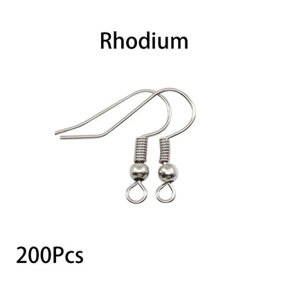 Crochets de fermoirs d'oreilles pour boucles d'oreilles 20x17mm, 100-200 pièces