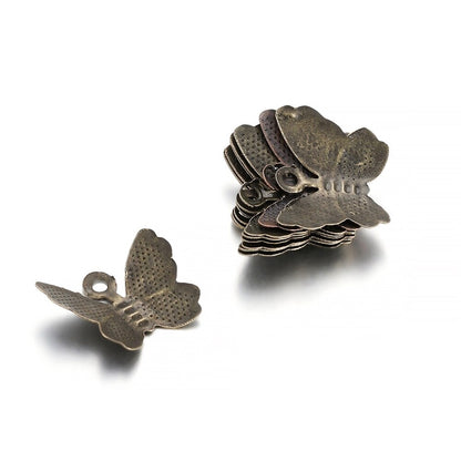 Metal Butterfly Connectors Charm, 100pcs