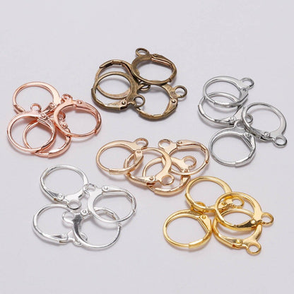 14x12mm French Lever Earring Hooks, 20pcs