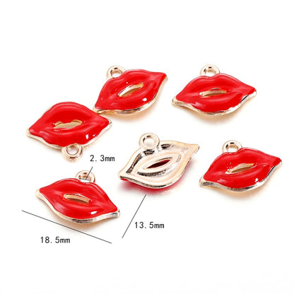 Small Fruit Shape Pendants, 10pcs