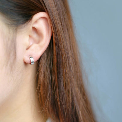 Round Circle Hoop Earrings