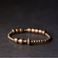 Minimalist Rugged Copper Stretch Bracelet