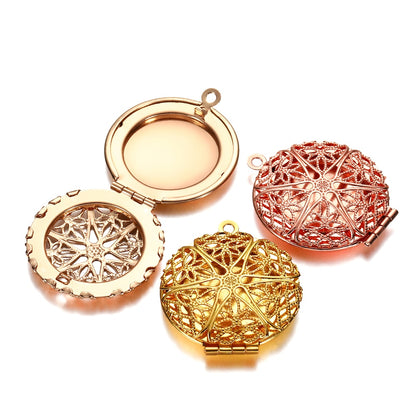 Round Photo Locket Pendant