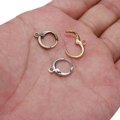 French Lever Earring Hooks 14x12mm, 20pcs