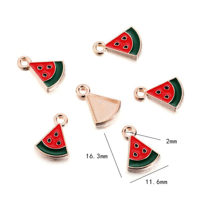 Small Fruit Shape Pendants, 10pcs