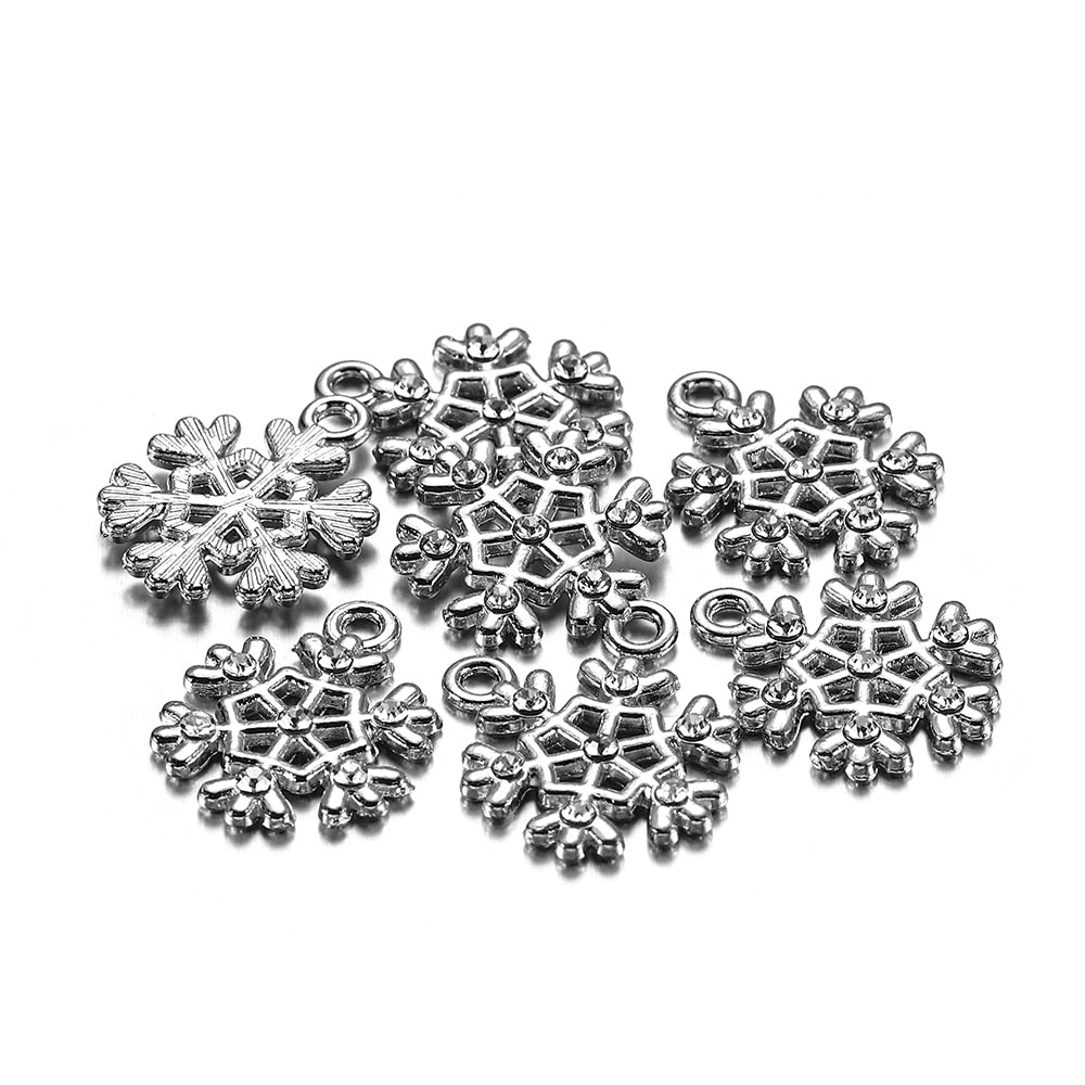Metall-Emaille-Weihnachtsanhänger, 10–15 Stück