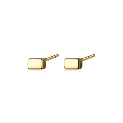 Geometric Square Tiny Stud Earring