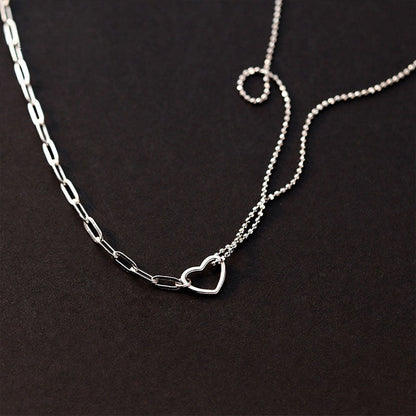 Asymmetric Hearts Fashion Pendant Necklace