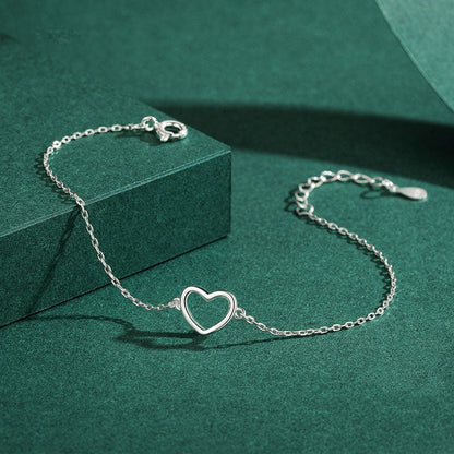 Heart Link Chain Bracelet