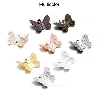 Metal Butterfly Connectors Charm, 100pcs