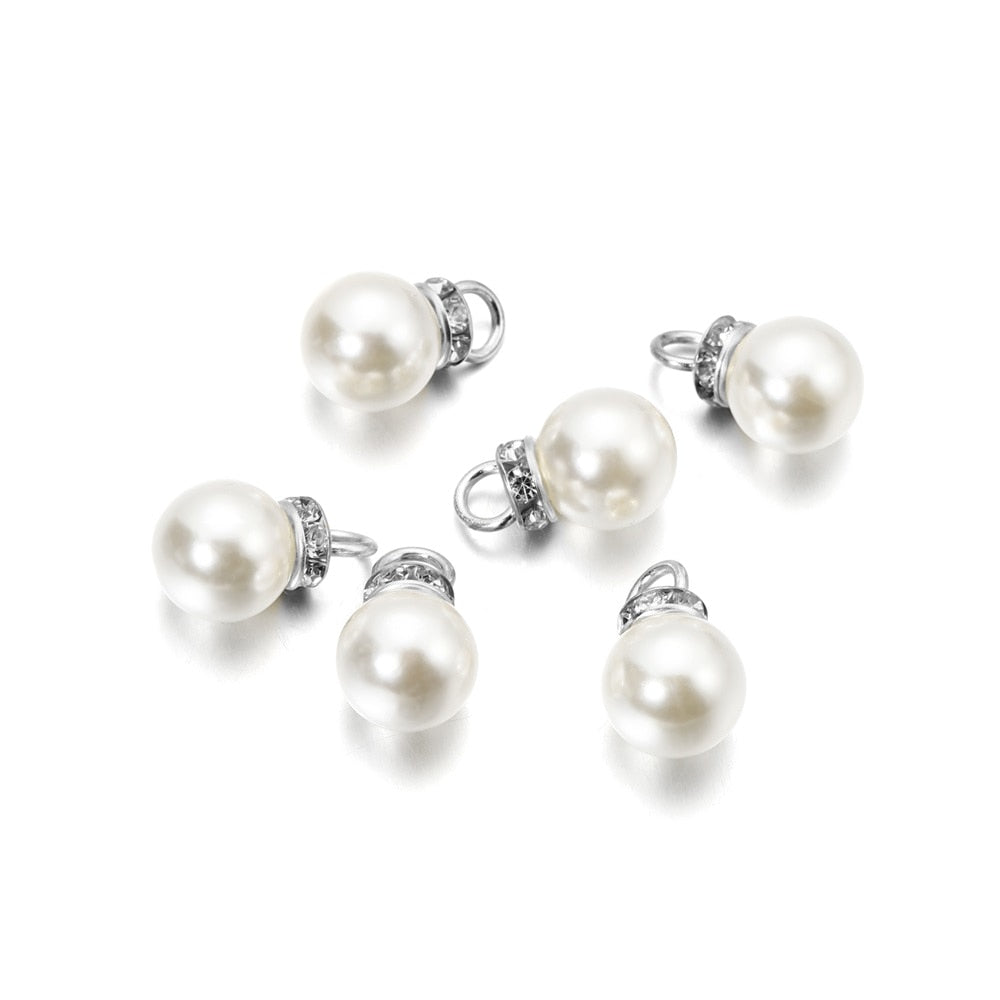 Pendentif en perles d'imitation, 5 pièces