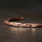 Hammered Bump Texture Copper Health Cuff Bracelet
