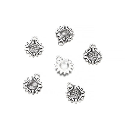 Metal Plant Connectors Pendants, 6pcs