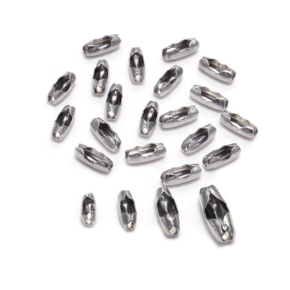 Stainless Steel Ball Chain Connector Clasps 1.5-3.2mm, 50pcs