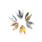 Filigrane Blütenblatt-Perlenkappen aus Silber und Gold, 100 Stück