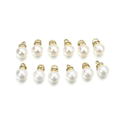 Imitation Pearl Pendant, 5pcs