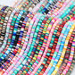 6mm Mixed Color Flat Round Polymer Clay Beads