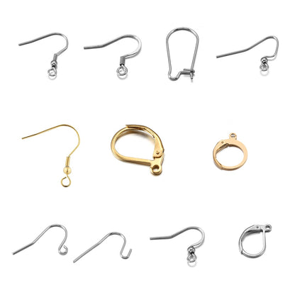 Hypoallergenic Stainless Steel Earring Hooks, 20-50pcs