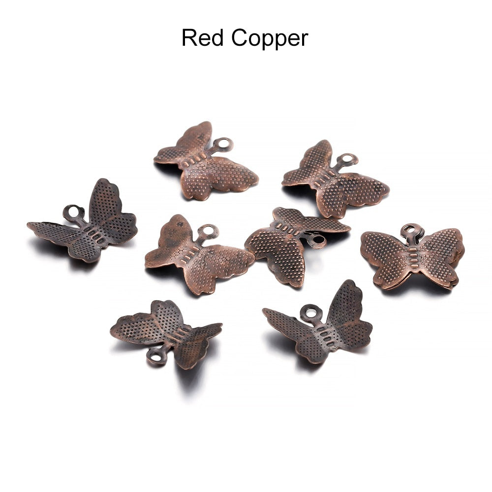Metal Butterfly Connectors Charm, 100pcs