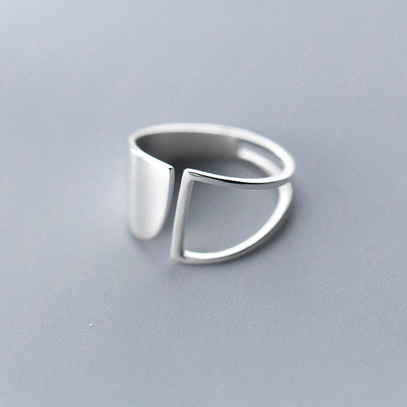 Geometric Silver Ring