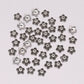 Capuchons de perles en tore de fleur antique à 5 pétales de 7 mm, 50 pièces