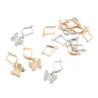 French Lever Back Earring Hooks, 50pcs