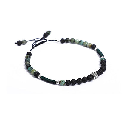 Onyx and Black Obsidian Knots Bracelet