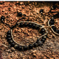 Natürliches Obsidian-Mann-Armband, Ritter-Wikinger-Charm