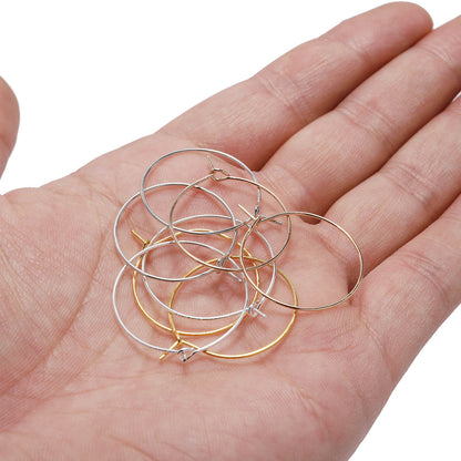 20-40mm Big Circle Hanging Hoops Earring, 10-50pcs