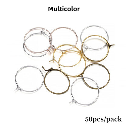 20-40mm Big Circle Hanging Hoops Earring, 10-50pcs