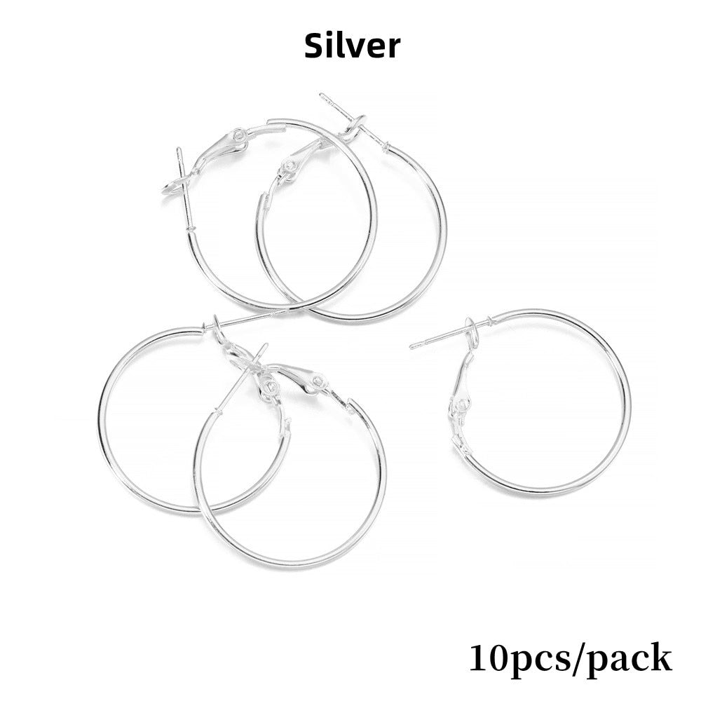 20-40mm Big Circle Hanging Hoops Earring, 10-50pcs