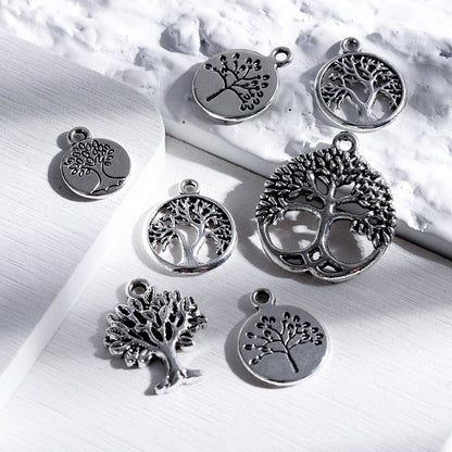 Mixed Plant Tree Pendants, 10-20Pcs