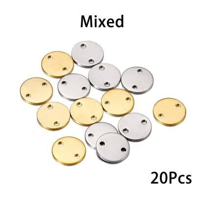 Stainless Steel Square Pendants Charms, 20-50pcs