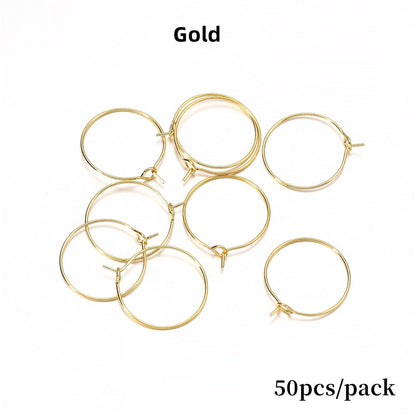 20-40mm Big Circle Hanging Hoops Earring, 10-50pcs