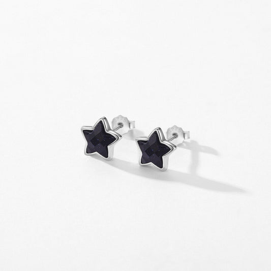 Aventurine Stars Stud Earrings